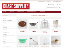 Tablet Screenshot of chasesupplies.com